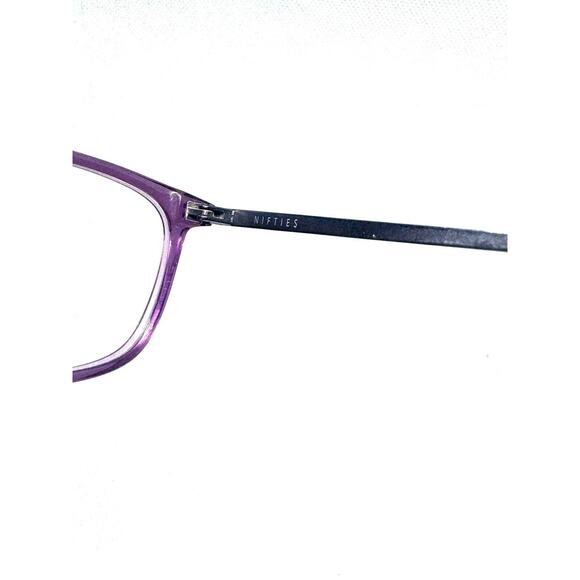 NIFTIES N19408-3735 LK PURPLE PLASTIC AND METAL EYEGLASSES FRAMES 47-16-140